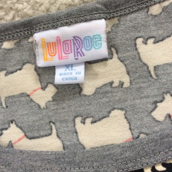 NWOT LuLaRoe Julia Raglan Scottie Dress - Picture 7 of 7